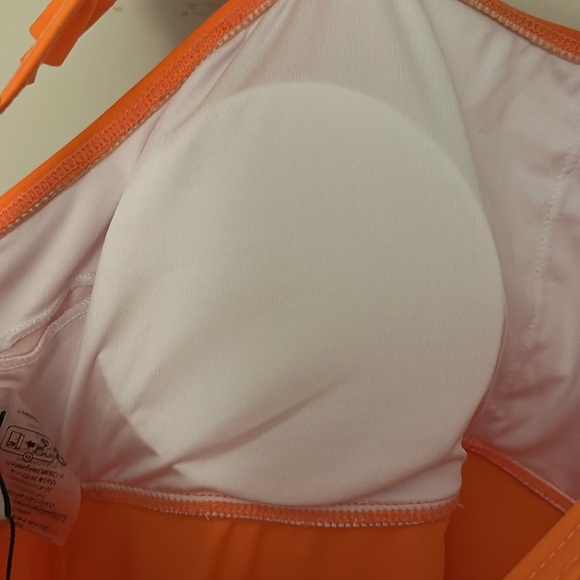 Kate Kasin Women’s 2-Piece Orange Tankini Swimsuit Sz Medium NWT Resortwear Chic - Picture 9 of 15